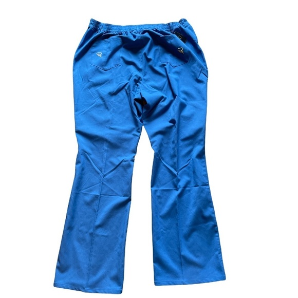 Rant Ceil Blue Medical Scrub Pants with Moto design. Size Medium - Picture 2 of 10